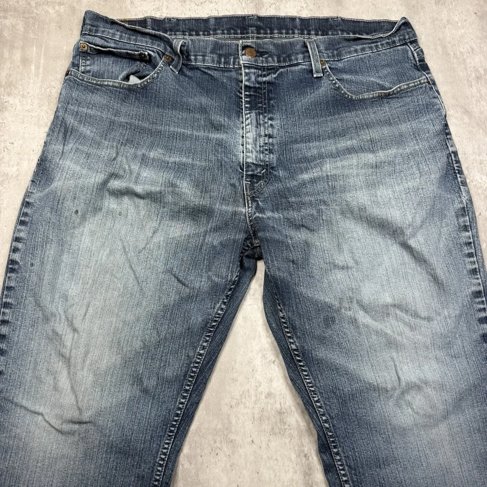Levi's 559 Jeans Mens Size 40x30 Blue Relaxed Straight Rigid Denim Stone Wash